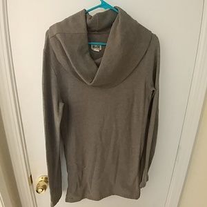 Gray sweater dress